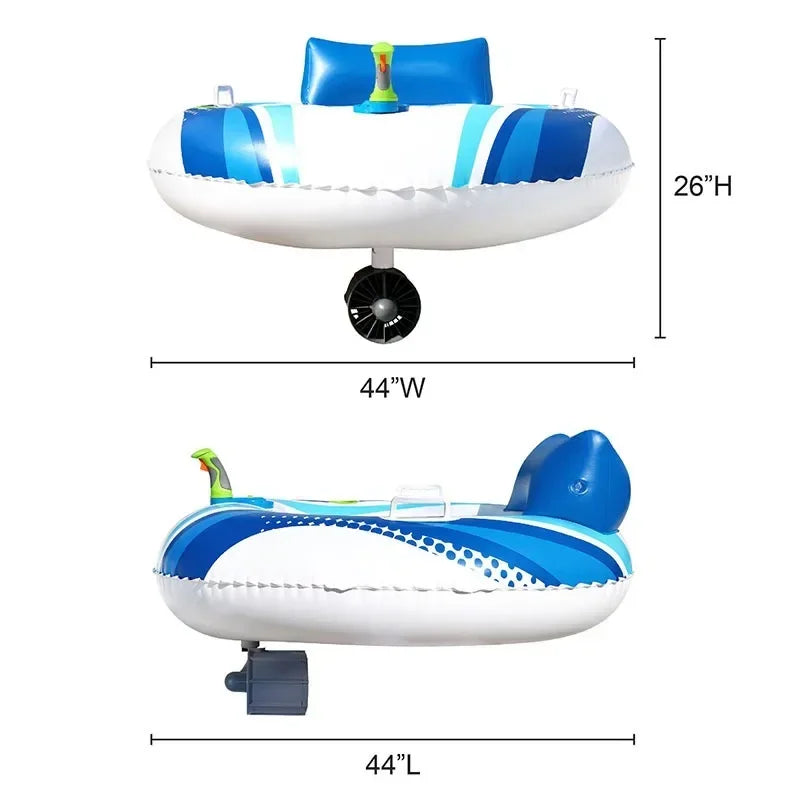 Bateau Gonflable Électrique Siège Intégré - zoom sur le matériau