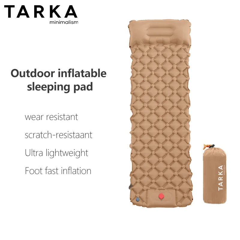 Utilisation du tapis gonflable lors d'un bivouac