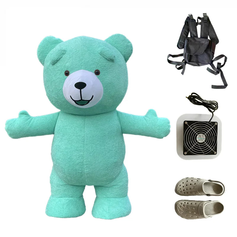 Costume gonflable ours polaire taille 2,6 m