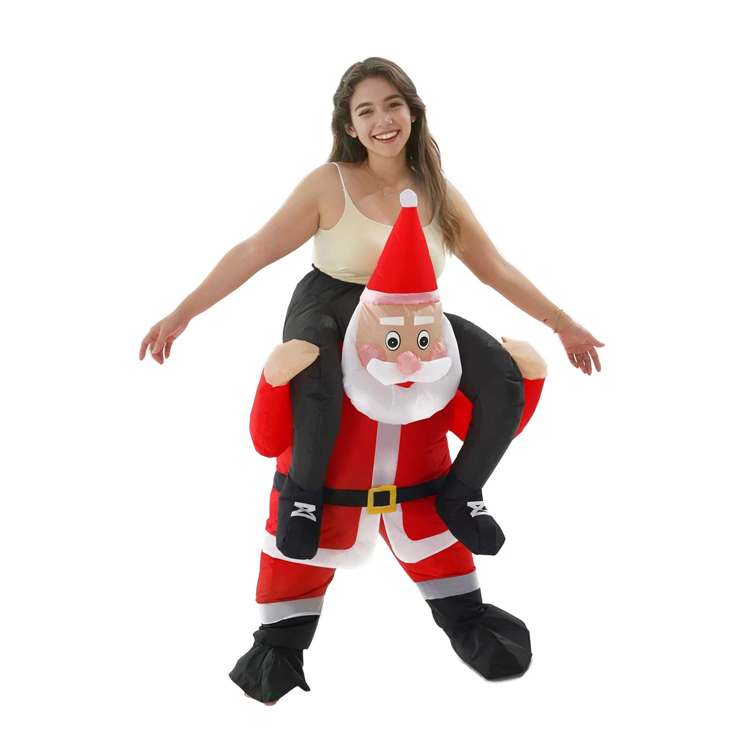 Déguisement père noël gonflable soirée unisexe