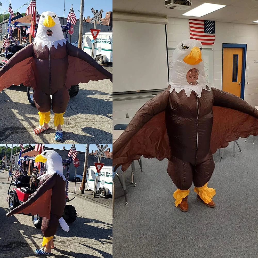 Costume gonflable aigle ailes déployées