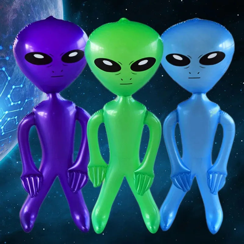 Bouée gonflable alien violet 90 cm piscine