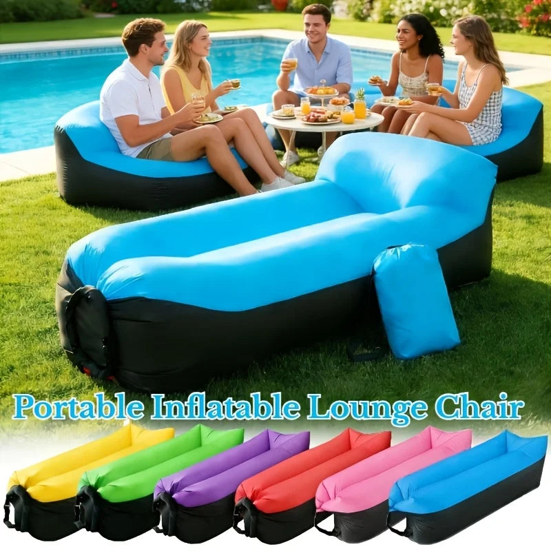 Tapis de Couchage Gonflable Oreiller Intégré - vue d'installation