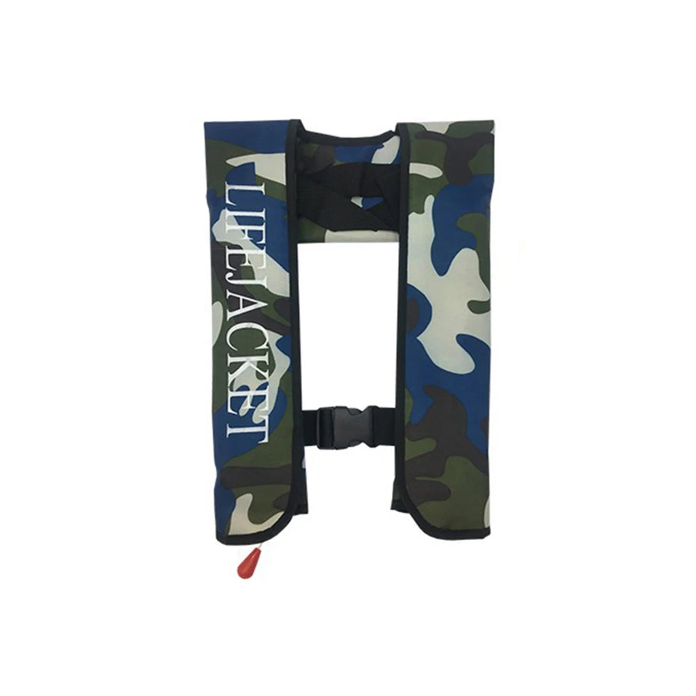Gilet de sauvetage gonflable porté pendant une sortie en rivière