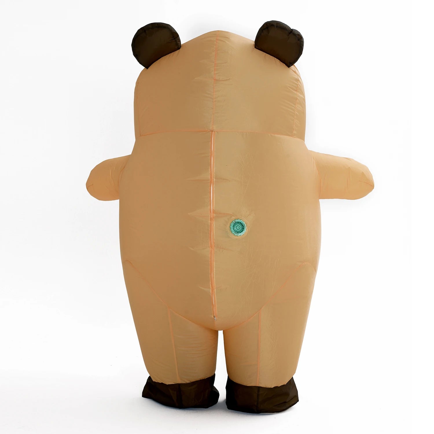 Capybara gonflable brun vue de face
