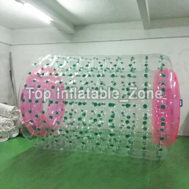 Détail des coutures du water roller gonflable