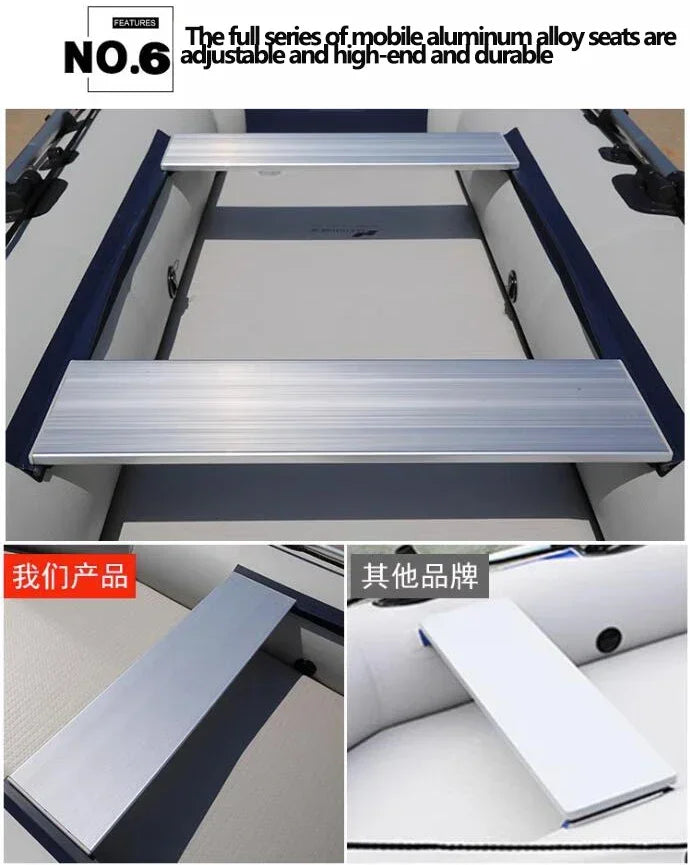 Bateau gonflable avec pare-soleil intégré