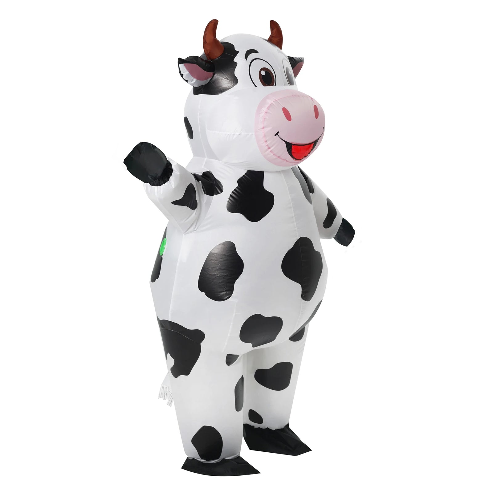 Costume gonflable vache adulte corps entier vue de face