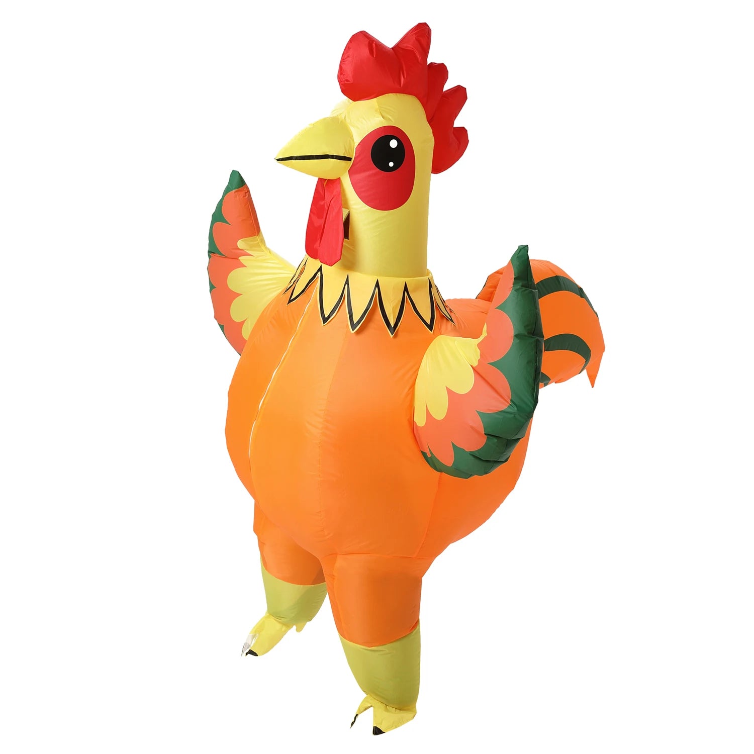 Déguisement gonflable coq orange pour Halloween