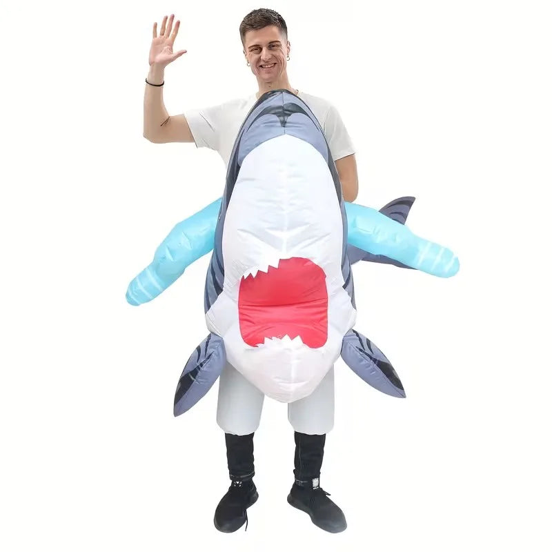 Costume requin gonflable soirée carnaval