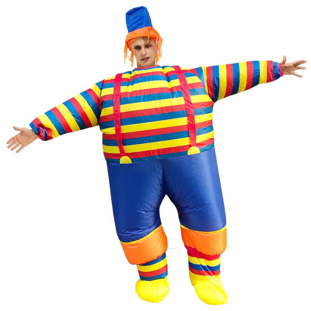 Combinaison gonflable clown adulte 150-195 cm cosplay