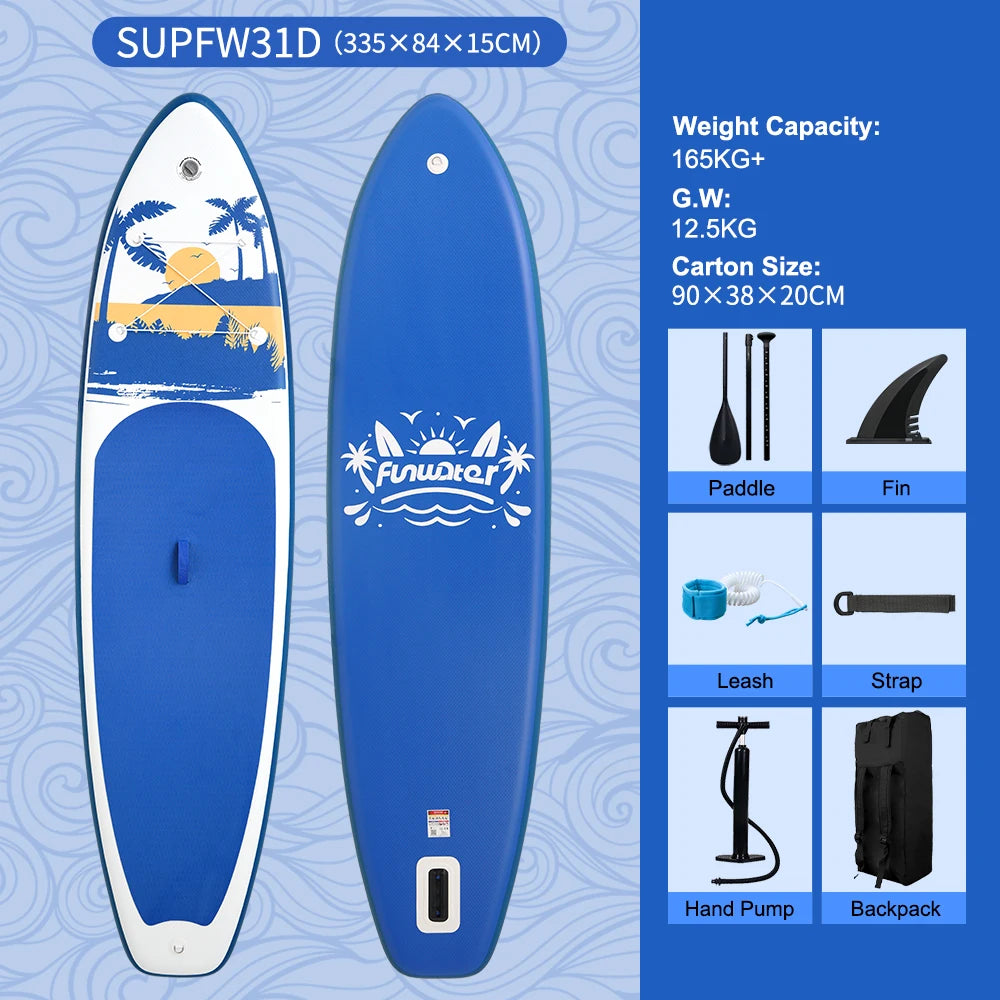 Détail des ailerons du paddle gonflable