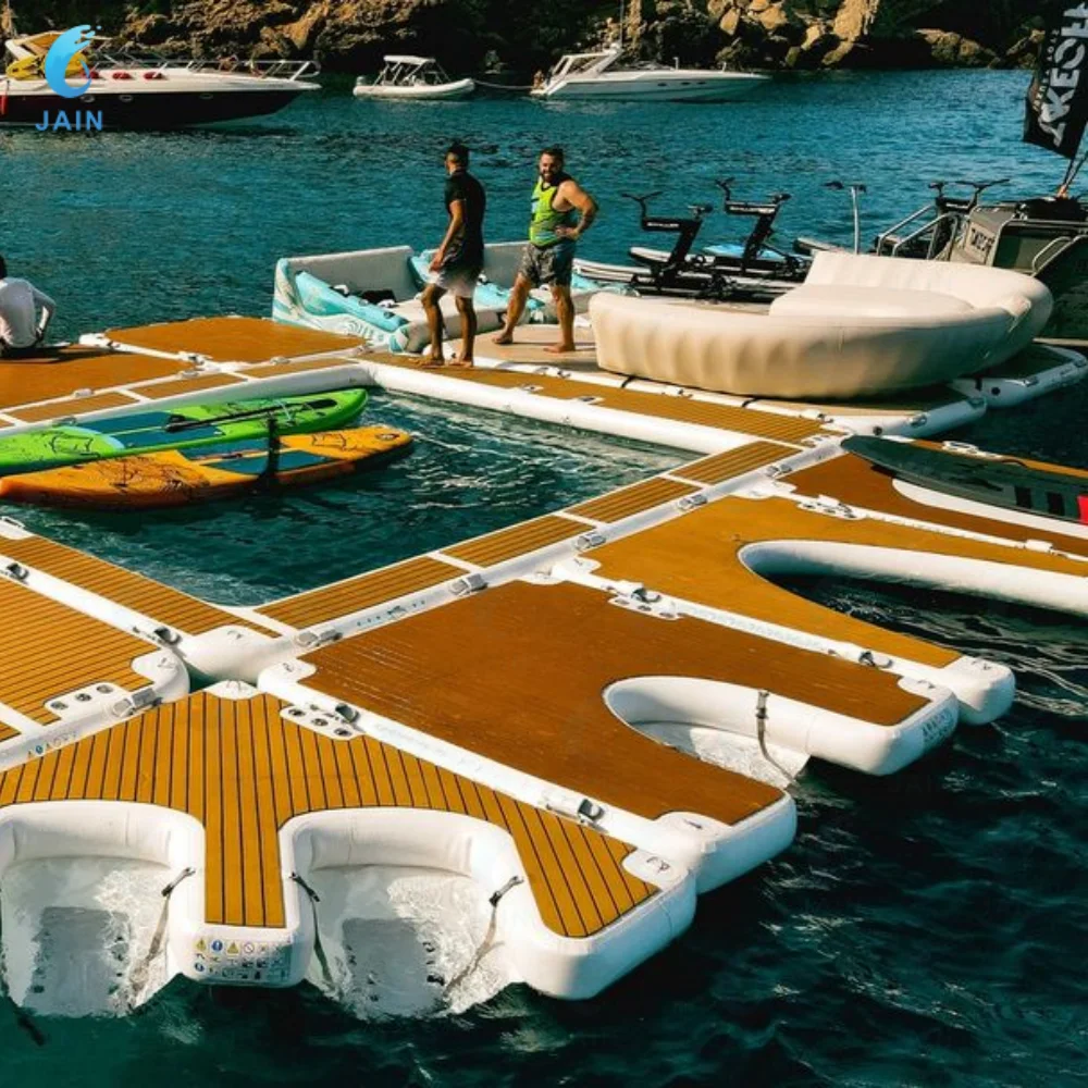 Matériau PVC plateforme flottante gonflable jet ski