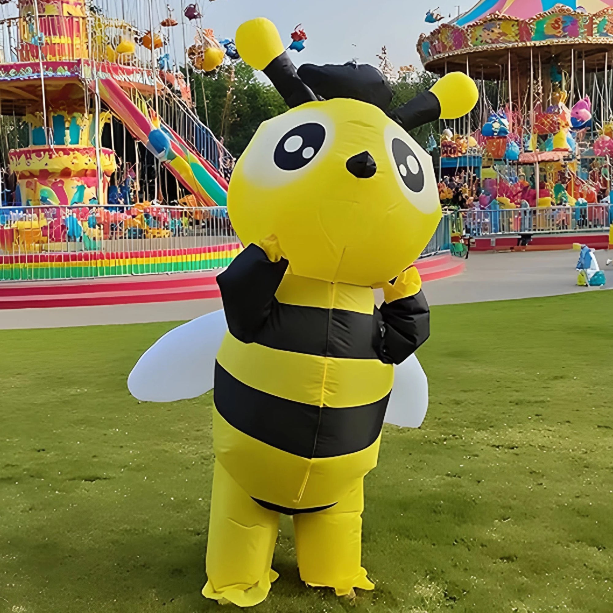 Costume gonflable abeille fête cosplay ambiance festive