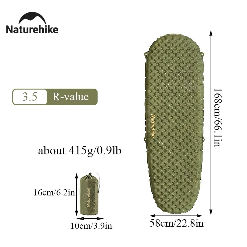 Matelas gonflable de camping coloris gris