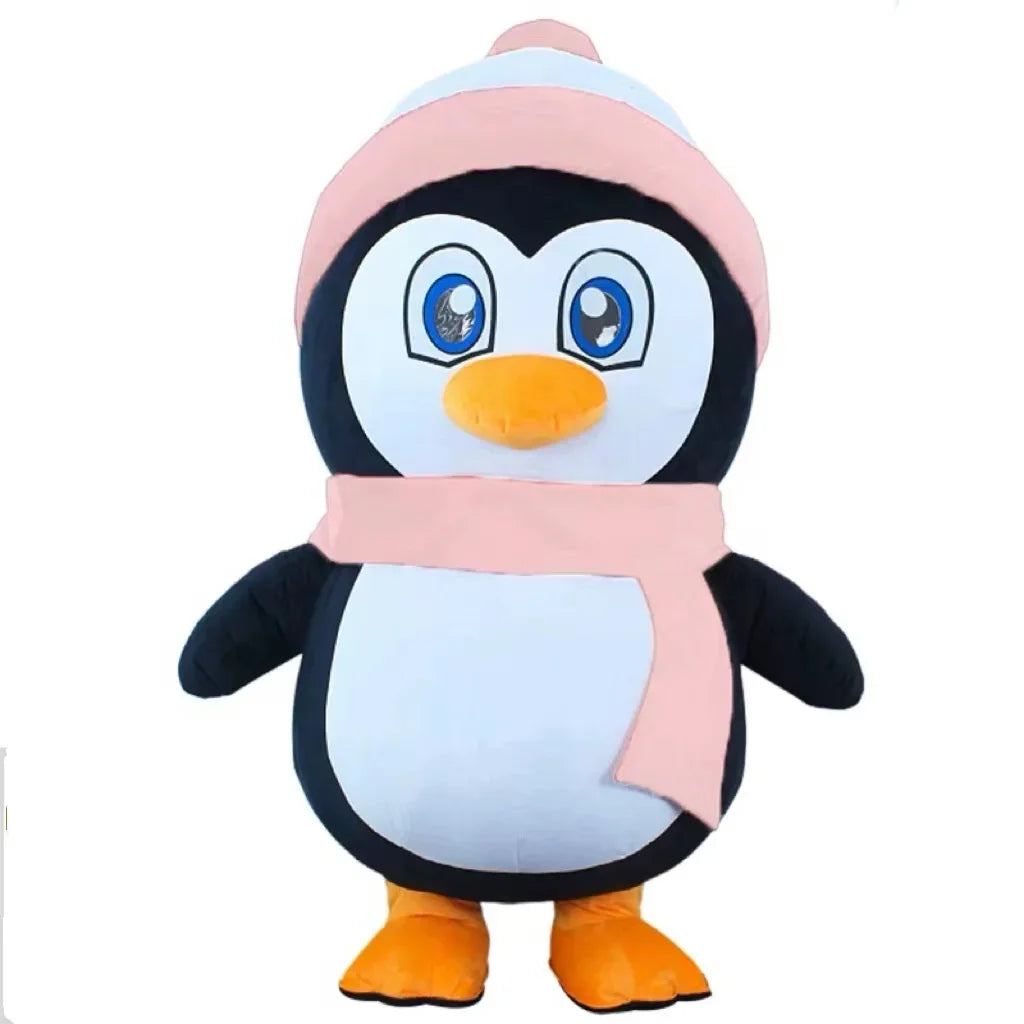 Détail du ventilateur intégré du costume gonflable pingouin