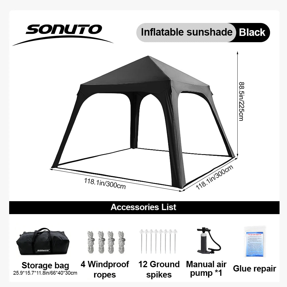 Sac de rangement compact de la tente gonflable glamping