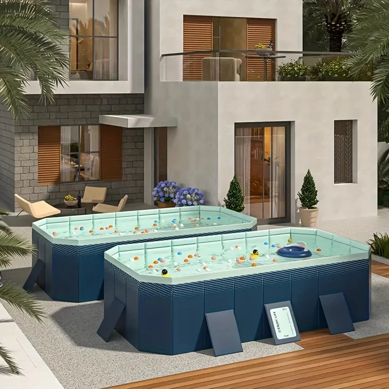 Vue d'ensemble de la piscine gonflable modulable