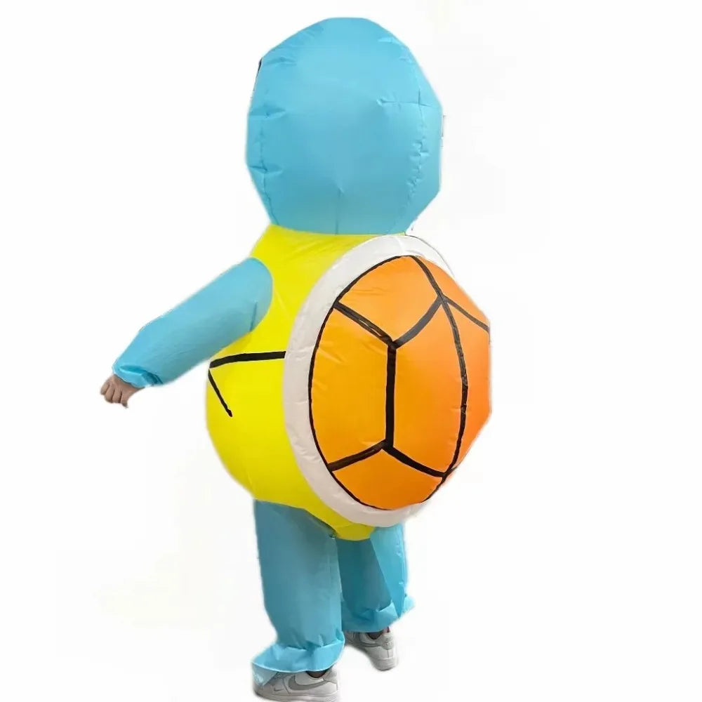 Costume Gonflable Tortue Adulte en situation d'utilisation