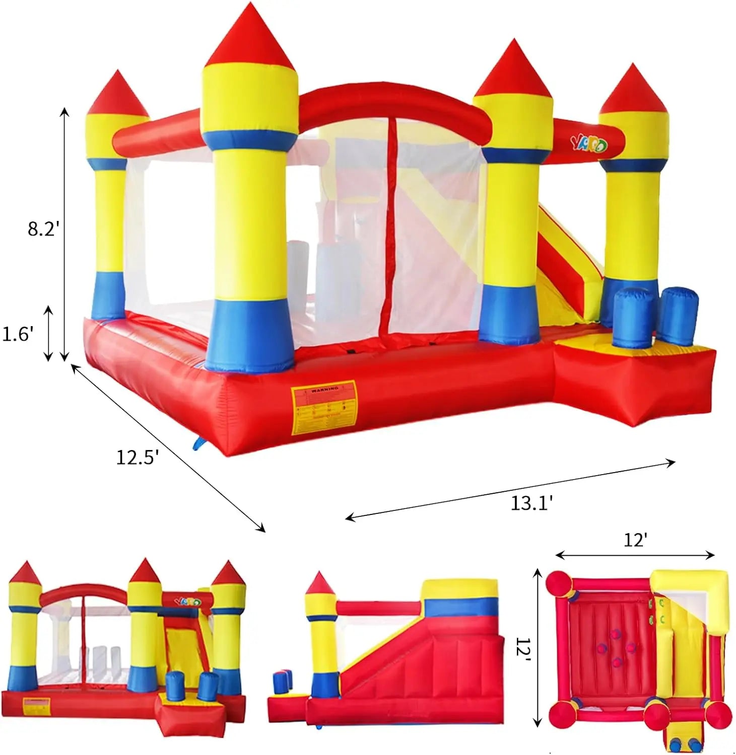 Château gonflable commercial usage professionnel
