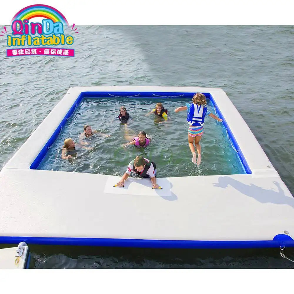 Détail du tissu PVC DWF de la piscine flottante