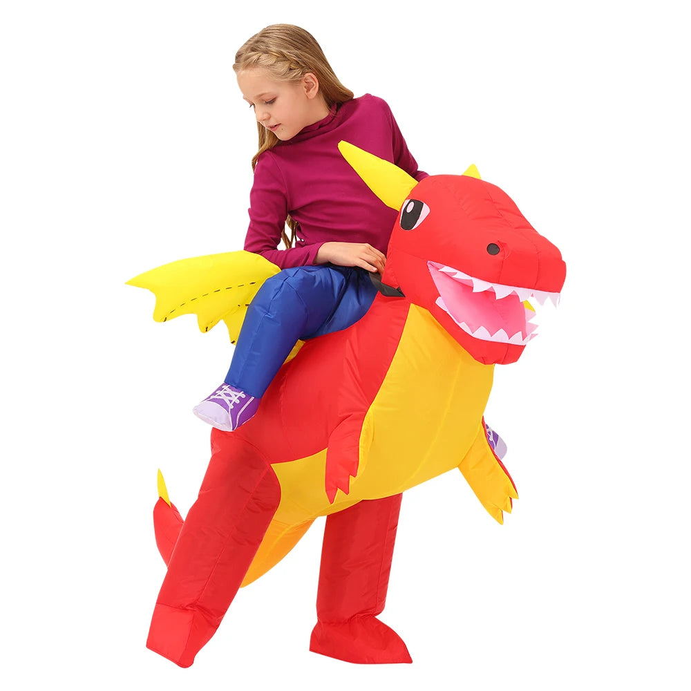 Costume gonflable dragon adulte 160-190 cm souffleur