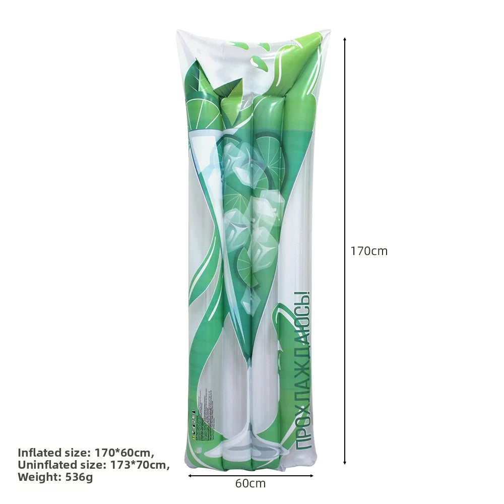 PVC épaissi haute densité écologique du matelas flottant gonflable