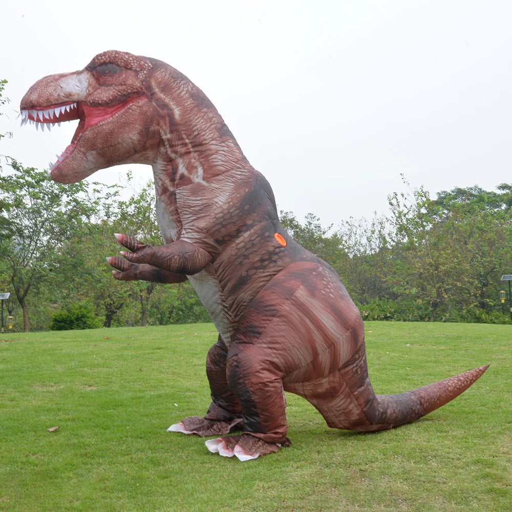 Déguisement tyrannosaure gonflable vert Halloween