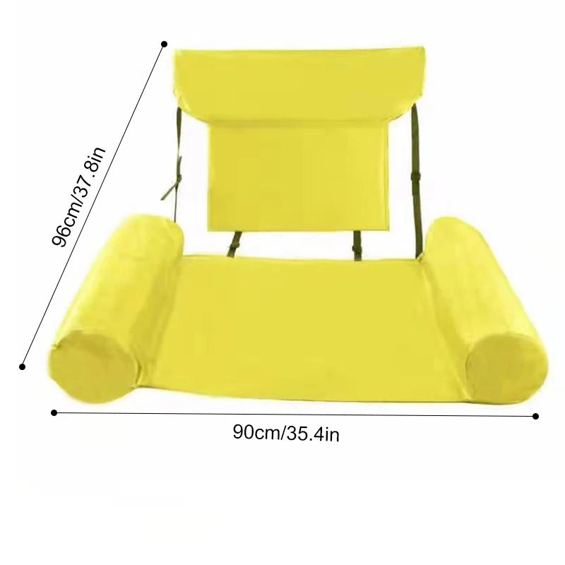 Bouée Gonflable Chaise Longue Pliable vue de face