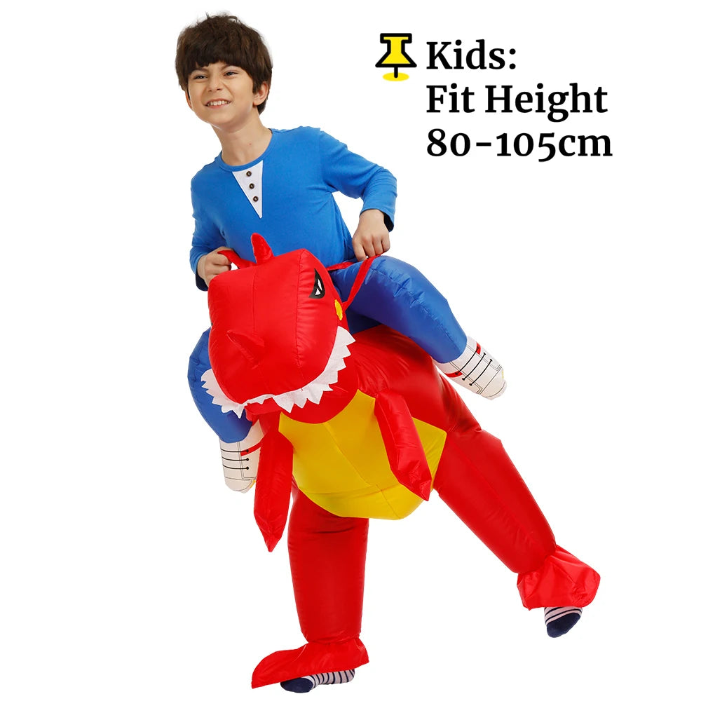 Costume T-Rex gonflable, gonflage 60 secondes