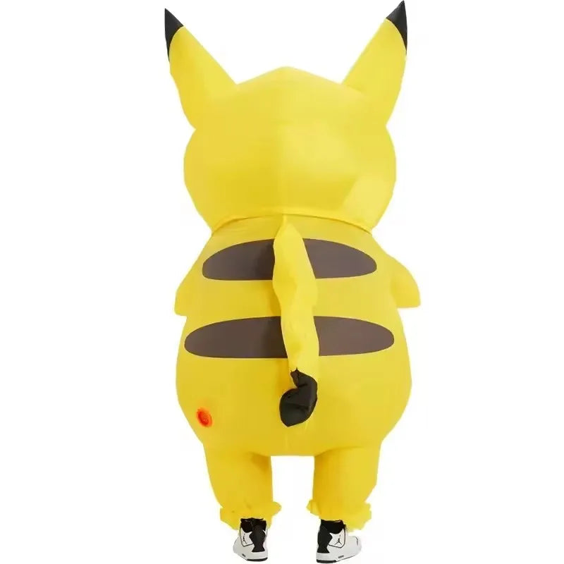 Costume gonflable souris électrique jaune vue d'ensemble