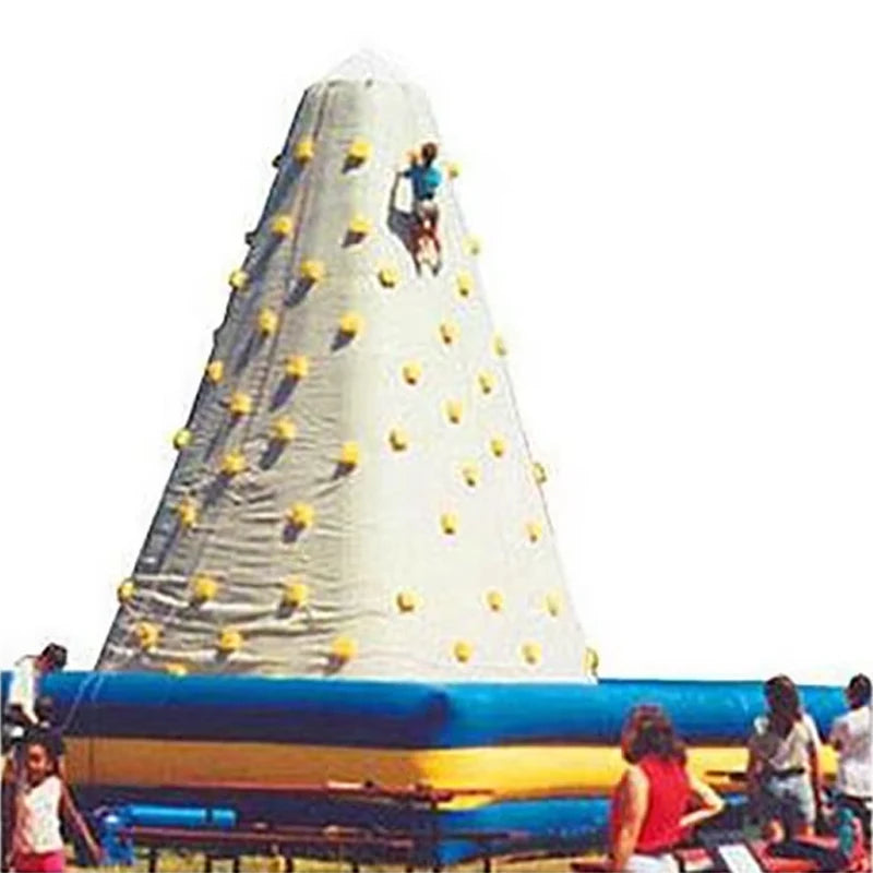 Mur d'escalade gonflable compact 6x6x6m vue d'ensemble