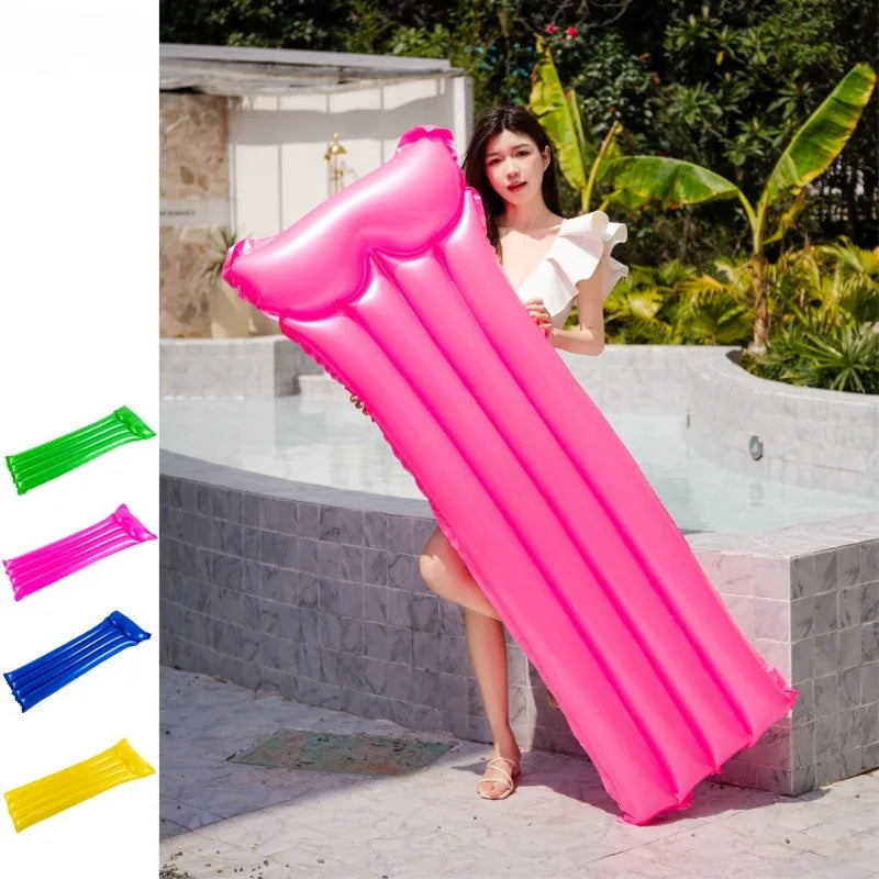 Matelas aquatique gonflable coloré multiple coloris disponibles