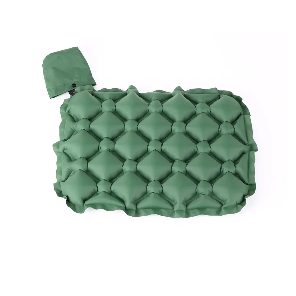 Tapis de couchage gonflable léger plié en poche