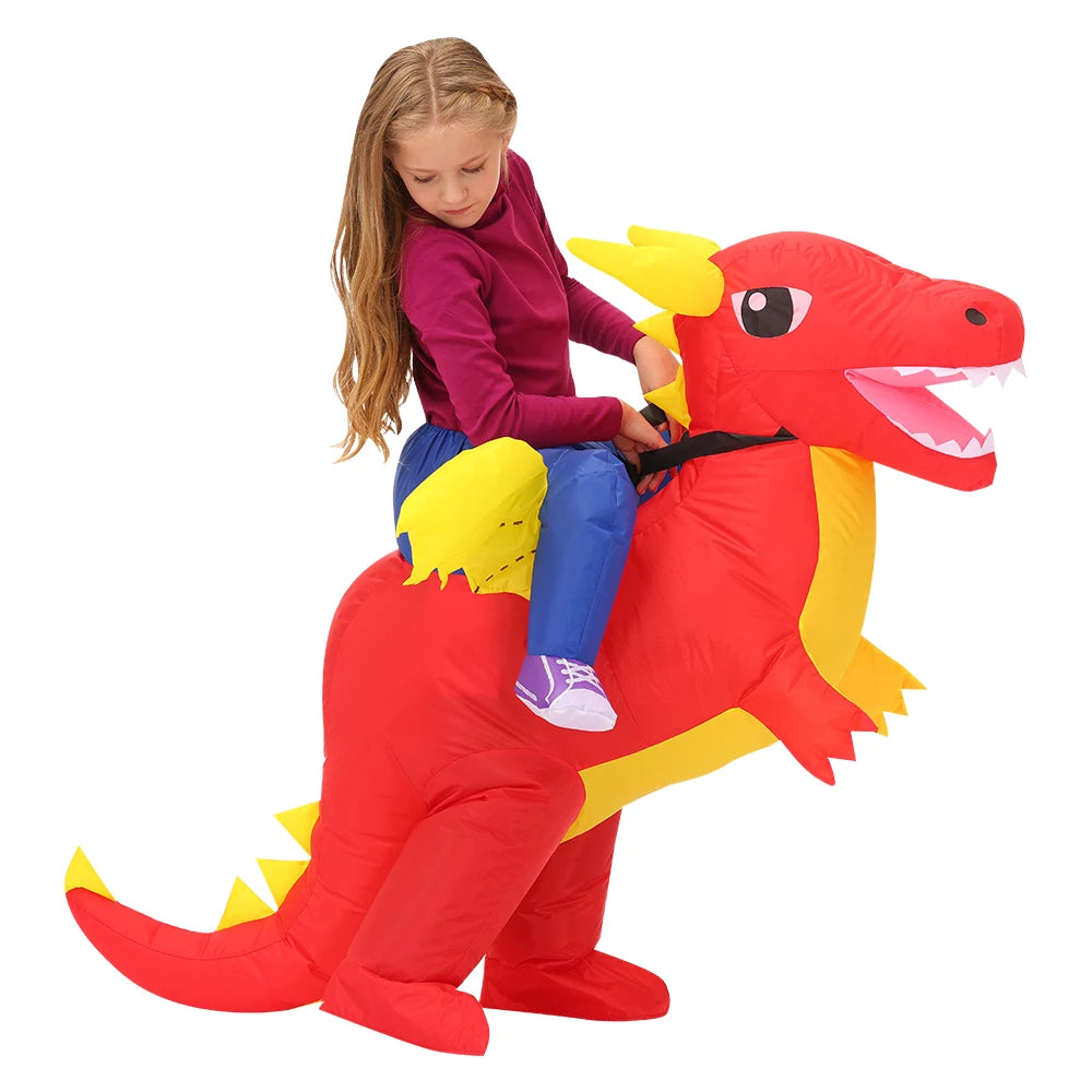 Tenue gonflable dragon ailes adulte cosplay