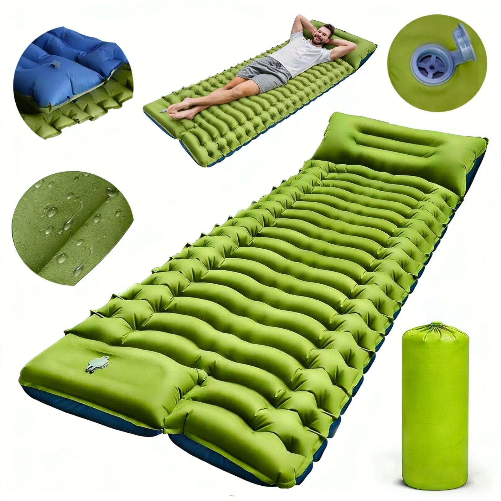 Matelas de Camping Gonflable Épais - vue d'ensemble