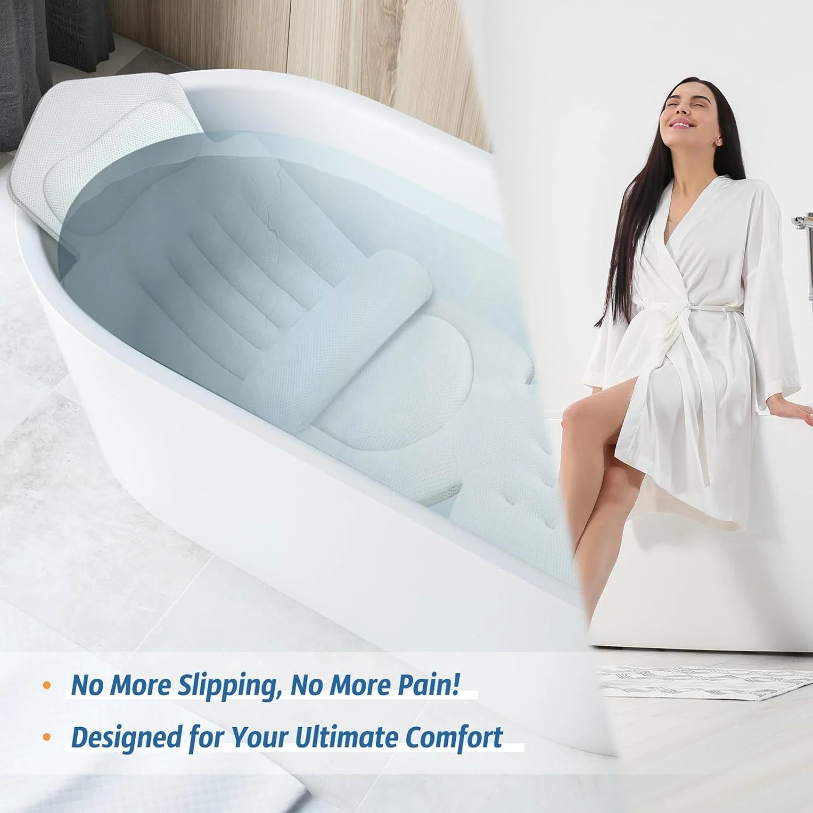 Détail des ventouses du coussin de bain
