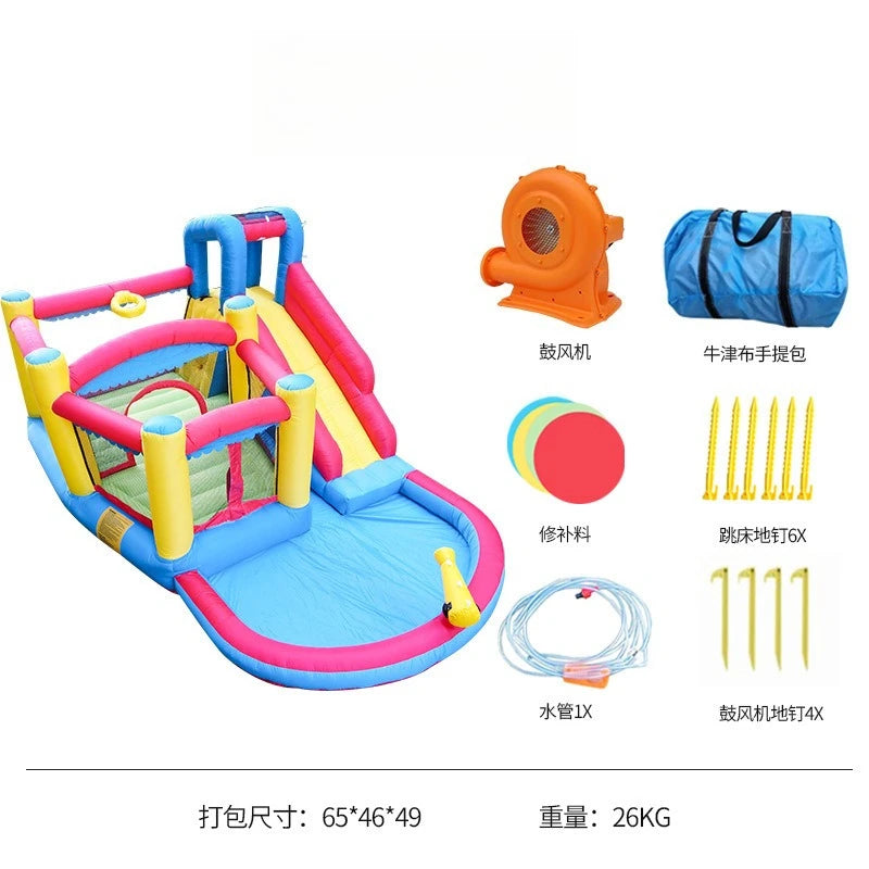 Château gonflable aquatique multi-activités enfants