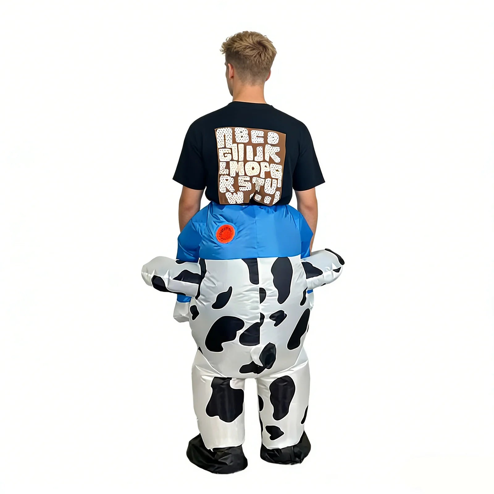 Tenue gonflable vache polyester Halloween fête