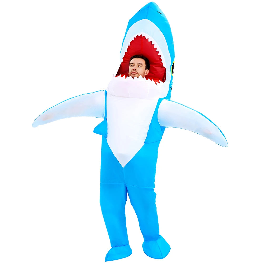 Déguisement gonflable requin dressé debout