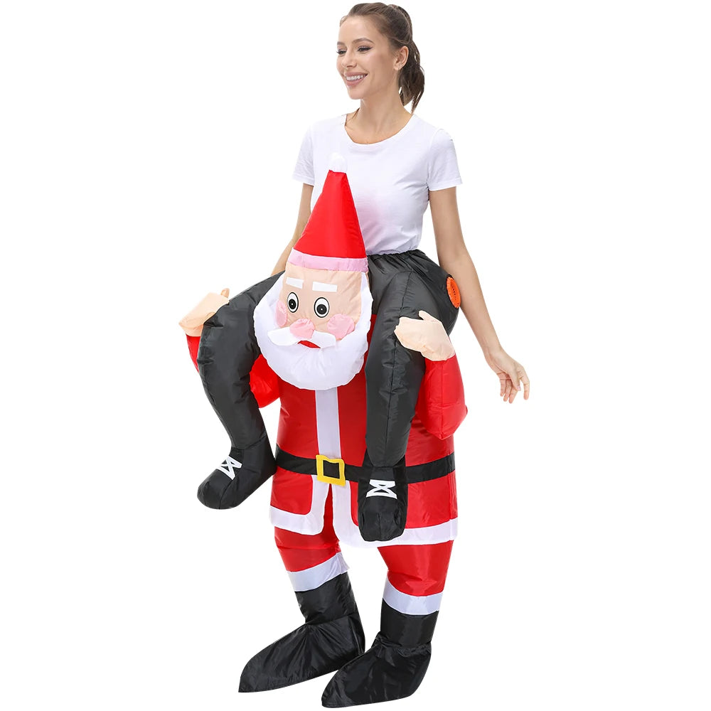 Détail ventilateur intégré costume gonflable Noël