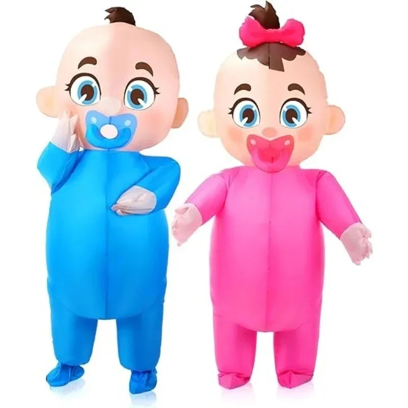 Costume gonflable Bébé Sucette porté en soirée cosplay