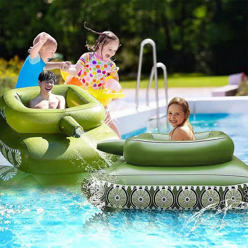 Bouée gonflable fauteuil flottant avec pistolet à eau en piscine
