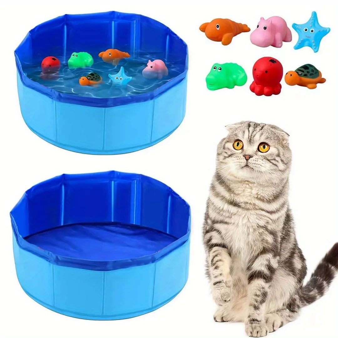 Bassin gonflable de bain de pieds coloris bleu