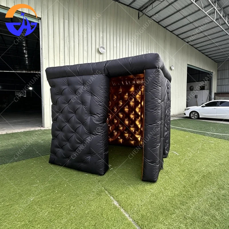 Détail de la structure gonflable cube pour animation