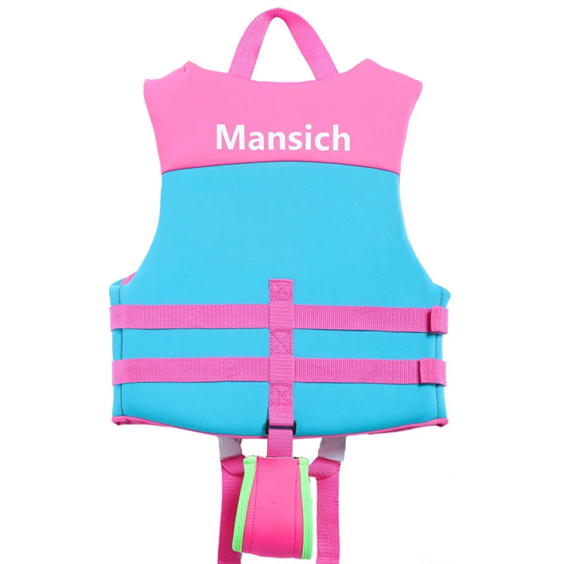 Gilet de natation gonflable enfant porté à la plage