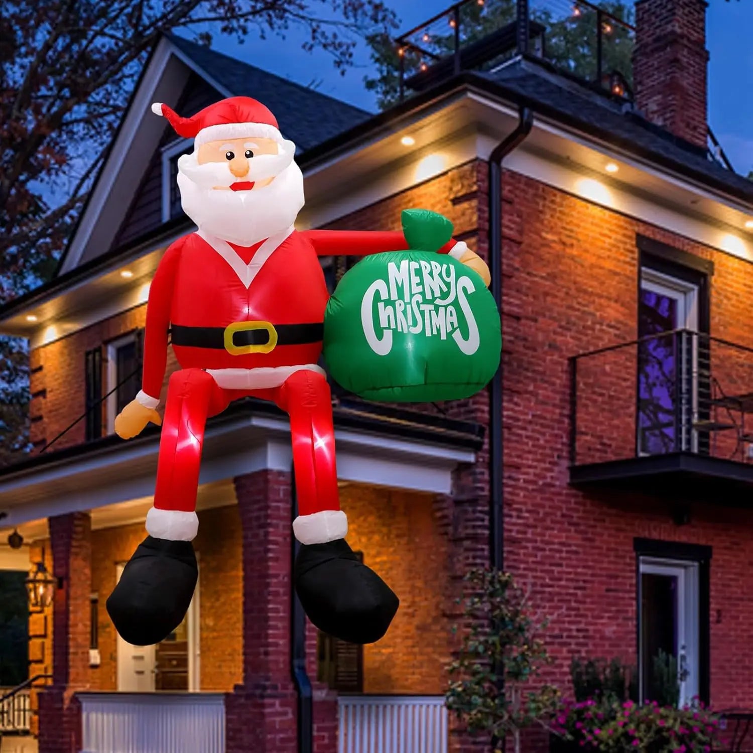 Déco Noël gonflable 1,2 m pour entrée de maison
