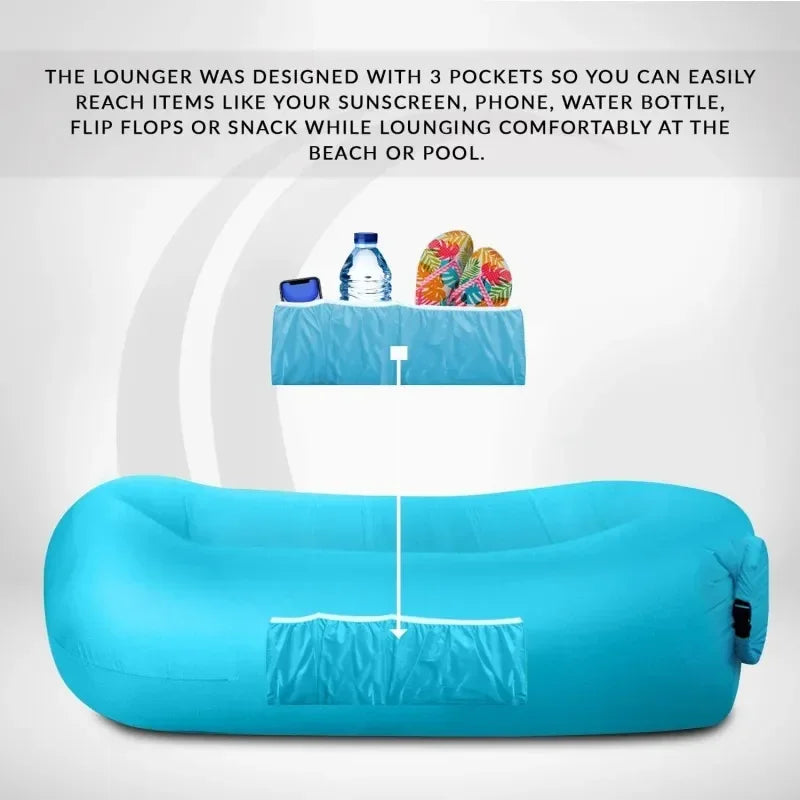 Canapé gonflable chaise longue pour camping