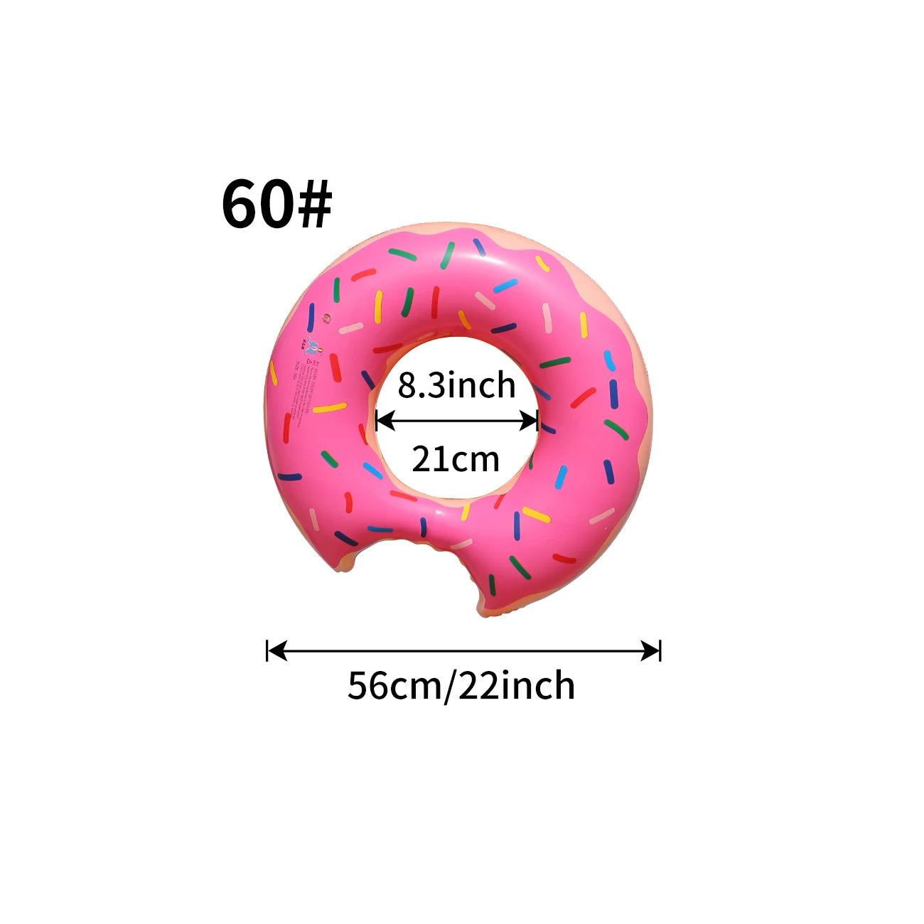 Bouée gonflable donut 120 cm XL grande taille