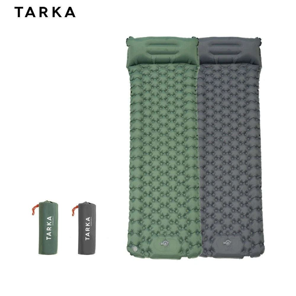 Matelas de camping gonflable extra-long en nylon